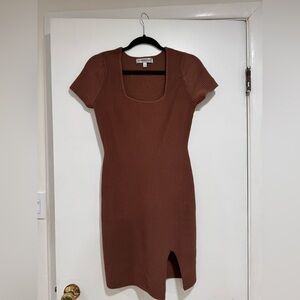 Madden Girl - Brown Knit Dress